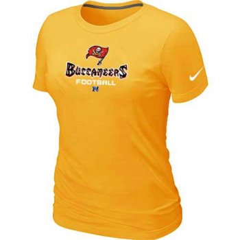 Cheap Women Nike Tampa Bay Buccaneers Yellow Critical Victory NFL Football T-Shirt