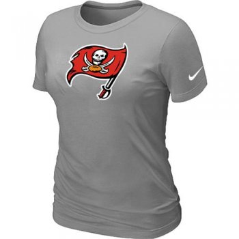 Cheap Women Nike Tampa Bay Buccaneers L.Grey Logo NFL Football T-Shirt