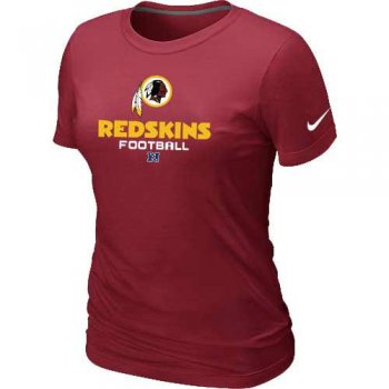 Cheap Women Nike Washington Red Skins Red Critical Victory NFL Football T-Shirt