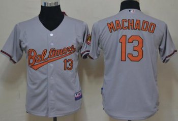 Kids Baltimore Orioles 32 Matt Wieters Grey Cool Base MLB Jersey Cheap