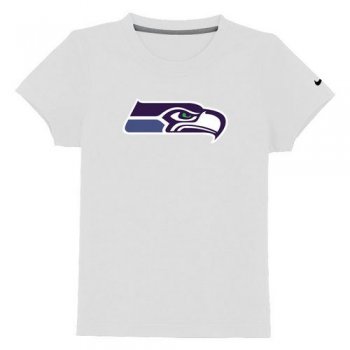 Kids Seattle Seahawks Sideline Legend Authentic Logo White T-Shirt Cheap