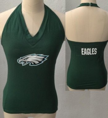 Cheap Women's All Sports Couture Philadelphia Eagles Blown Coverage Halter Top