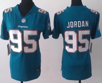 Cheap Women Nike Miami Dolphins 95 Dion Jordan Green NFL Jerseys 2013 New Style