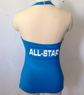 Cheap Women's All Sports Couture 2013 MLB All Stars Women's Blown Cover Halter Top -Light Blue