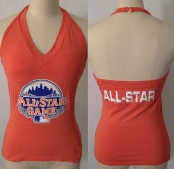 Cheap Women's All Sports Couture 2013 MLB All Stars Women's Blown Cover Halter Top - Orange