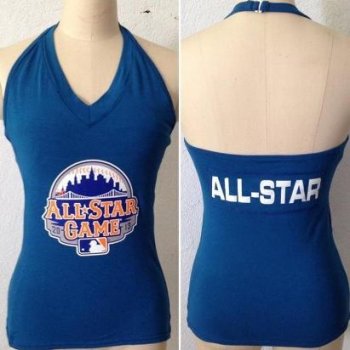 Cheap Women's All Sports Couture 2013 MLB All Stars Women's Blown Cover Halter Top - Navyl Blue