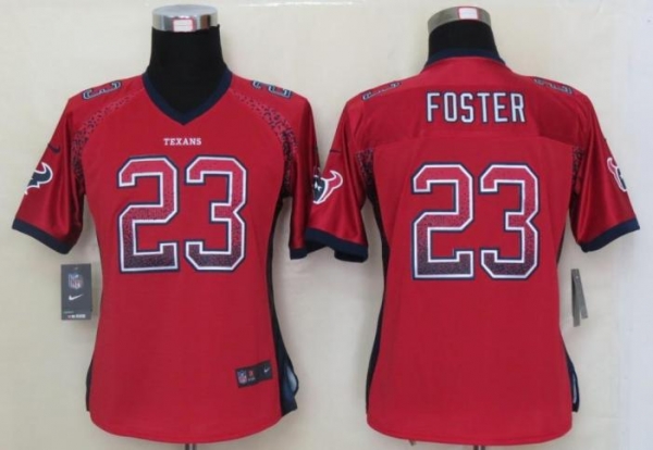 Cheap Women Nike Houston Texans 23 Arian Foster Red Drift Fashion Elite NFL Jerseys 2013 New