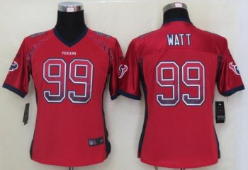 Cheap Women Nike Houston Texans 99 J.J. Watt Red Drift Fashion Elite NFL Jerseys 2013 New