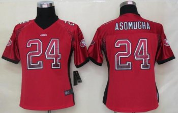 Cheap Women Nike San Francisco 49ers 24 Nnamdi Asomugha Red Drift Fashion Elite NFL Jerseys 2013 New