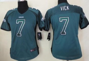 Cheap Women Nike Philadelphia Eagles 7 Michael Vick Midnight Green Drift Fashion Elite NFL Jerseys