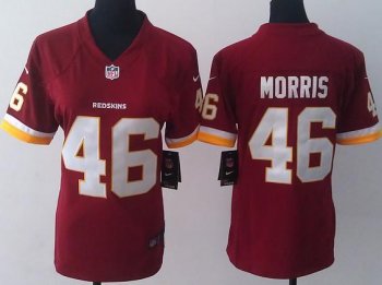 Cheap Women Nike Washington Redskins 46 Alfred Morris Red NFL Jerseys