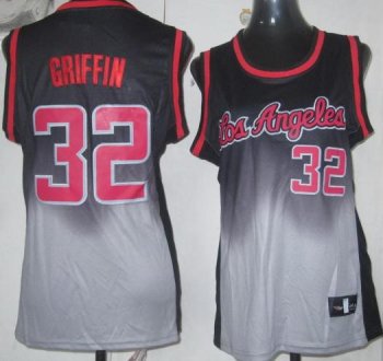 Cheap Women Los Angeles Clippers 32 Blake Griffin Black Grey Revolution 30 Swingman NBA Jerseys