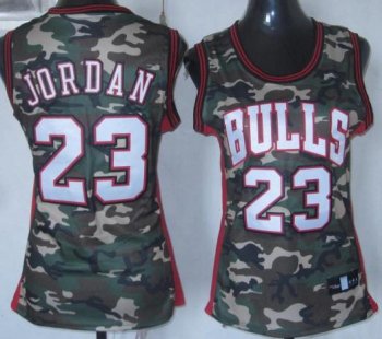 Cheap Women Chicago Bulls 23 Michael Jordan Camo Revolution 30 Swingman NBA Jerseys