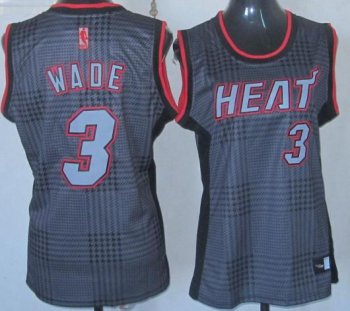 Cheap Women Miami Heat 3 Dwyane Wade Black Rhythm Fashion Revolution 30 Swingman NBA Jerseys