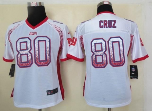 Cheap Women Nike New York Giants 80 Victor Cruz White Drift Fashion Elite NFL Jerseys