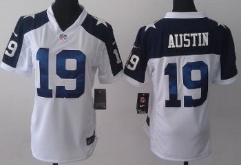 Cheap Women Nike Dallas Cowboys 19 Miles Austin White Thanksgivings NFL Jerseys