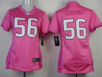 Cheap Women Nike Houston Texans 56 Brian Cushing Pink Love NFL Jerseys