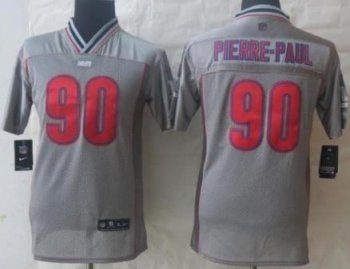 Kids Nike New York Giants 90 Jason Pierre-Paul Grey Vapor Elite NFL Jerseys Cheap