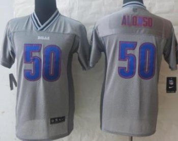 Kids Nike Buffalo Bills 50 Kiko Alonso Grey Vapor Elite NFL Jerseys Cheap