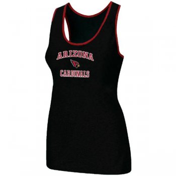 Cheap Women Nike NFL Arizona Cardinals Heart & Soul Tri-Blend Racerback stretch Tank Top Black