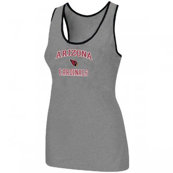 Cheap Women Nike NFL Arizona Cardinals Heart & Soul Tri-Blend Racerback stretch Tank Top L.grey