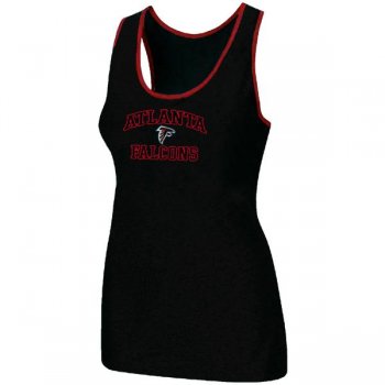 Cheap Women Nike NFL Atlanta Falcons Heart & Soul Tri-Blend Racerback stretch Tank Top Black