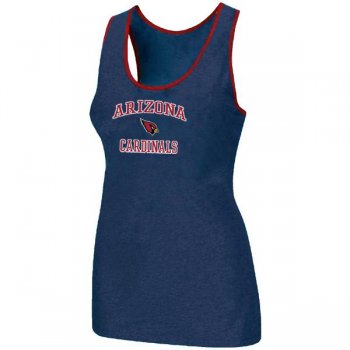 Cheap Women Nike NFL Arizona Cardinals Heart & Soul Tri-Blend Racerback stretch Tank Top Blue