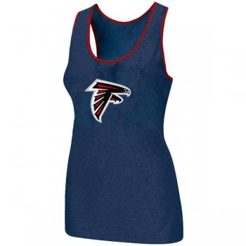 Cheap Women Nike NFL Atlanta Falcons Ladies Big Logo Tri-Blend Racerback stretch Tank Top Blue