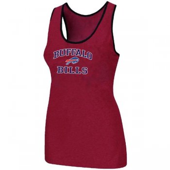 Cheap Women Nike NFL Buffalo Bills Heart & Soul Tri-Blend Racerback stretch Tank Top Red