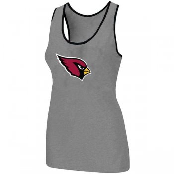 Cheap Women Nike NFL Arizona Cardinals Ladies Big Logo Tri-Blend Racerback stretch Tank Top L.grey