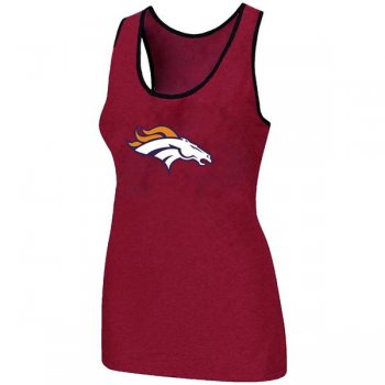 Cheap Women Nike NFL Denver Broncos Ladies Big Logo Tri-Blend Racerback stretch Tank Top Red