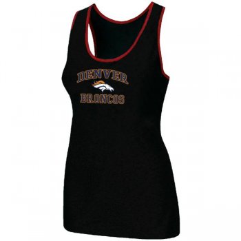 Cheap Women Nike NFL Denver Broncos Heart & Soul Tri-Blend Racerback stretch Tank Top Black