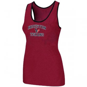 Cheap Women Nike NFL Houston Texans Heart & Soul Tri-Blend Racerback stretch Tank Top Red