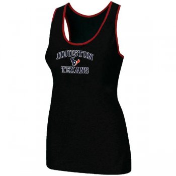 Cheap Women Nike NFL Houston Texans Heart & Soul Tri-Blend Racerback stretch Tank Top Black