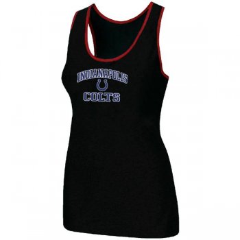 Cheap Women Nike NFL Indianapolis Colts Heart & Soul Tri-Blend Racerback stretch Tank Top Black