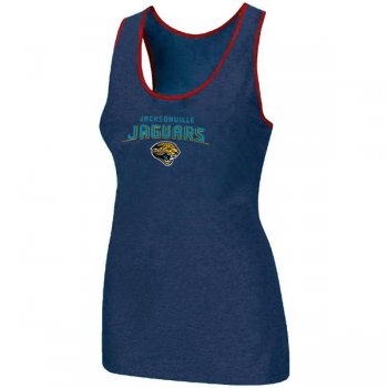 Cheap Women Nike NFL Jacksonville Jaguars Heart & Soul Tri-Blend Racerback stretch Tank Top Blue