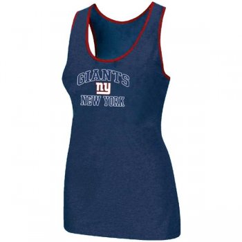 Cheap Women Nike NFL New York Giants Heart & Soul Tri-Blend Racerback stretch Tank Top Blue