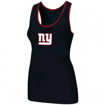 Cheap Women Nike NFL New York Giants Ladies Big Logo Tri-Blend Racerback stretch Tank Top Black