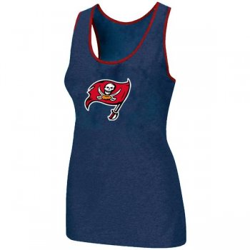 Cheap Women Nike NFL Tampa Bay Buccaneers Ladies Big Logo Tri-Blend Racerback stretch Tank Top Blue