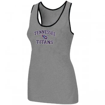 Cheap Women Nike NFL Tennessee Titans Heart & Soul Tri-Blend Racerback stretch Tank Top L.grey