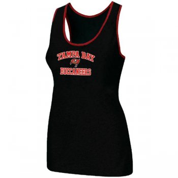 Cheap Women Nike NFL Tampa Bay Buccaneers Heart & Soul Tri-Blend Racerback stretch Tank Top Black