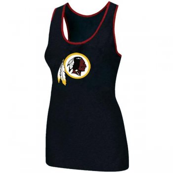 Cheap Women Nike NFL Washington Red Skins Ladies Big Logo Tri-Blend Racerback stretch Tank Top Black