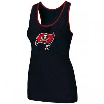 Cheap Women Nike NFL Tampa Bay Buccaneers Ladies Big Logo Tri-Blend Racerback stretch Tank Top Black