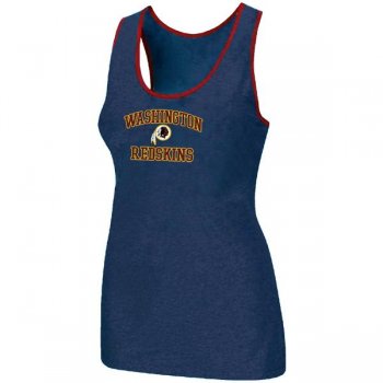 Cheap Women Nike NFL Washington Red Skins Heart & Soul Tri-Blend Racerback stretch Tank Top Blue