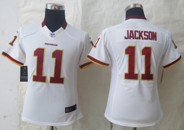 Cheap Women Nike Washington Redskins 11 DeSean Jackson White Limited NFL Jerseys