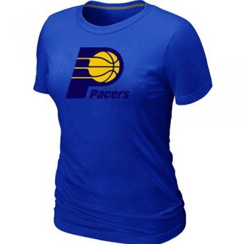 Cheap NBA Indiana Pacers Big & Tall Primary Logo Blue Women's T-Shirt