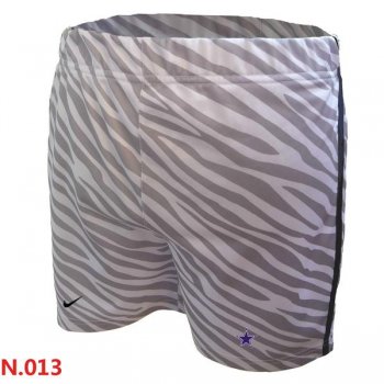 Cheap NFL Dallas cowboys Nike Embroidered team logo women Zebra stripes Shorts