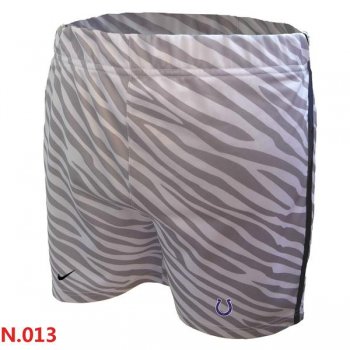 Cheap NFL Indianapolis Colts Nike Embroidered team logo women Zebra stripes Shorts