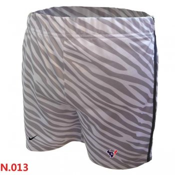 Cheap NFL Houston Texans Nike Embroidered team logo women Zebra stripes Shorts