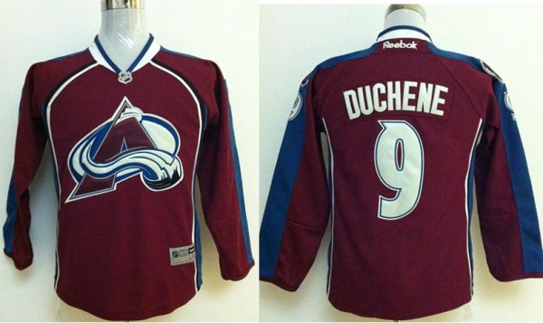 Kids Colorado Avalanche 9 Matt Duchene Red NHL Hockey Jersey For Sale